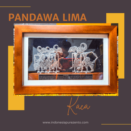 Wayang Pandawa 5Frame Kaca Eksklusif