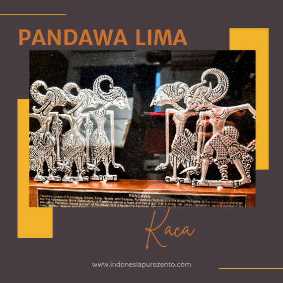 Wayang Pandawa 5Frame Kaca Eksklusif