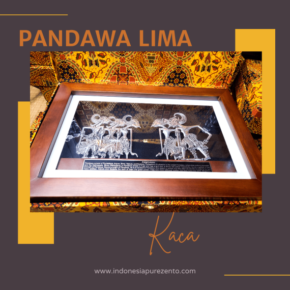 Wayang Pandawa 5Frame Kaca Eksklusif