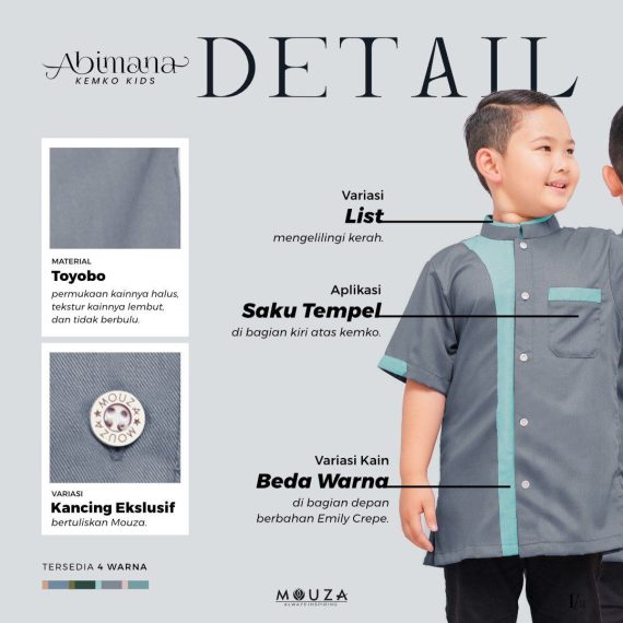 Kemko Abimana Kids by Mouza (XS-L)