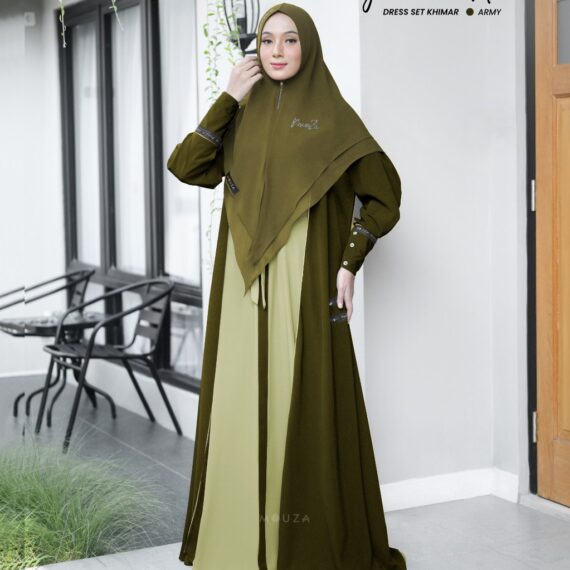 Juan De Nova Dress Set Khimar  by Mouza