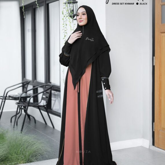 Juan De Nova Dress Set Khimar  by Mouza