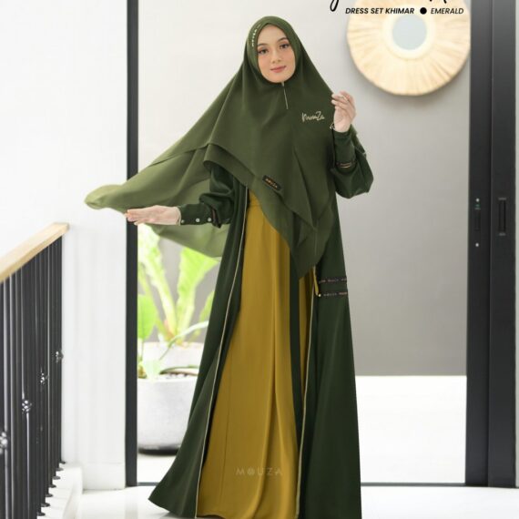 Juan De Nova Dress Set Khimar  by Mouza