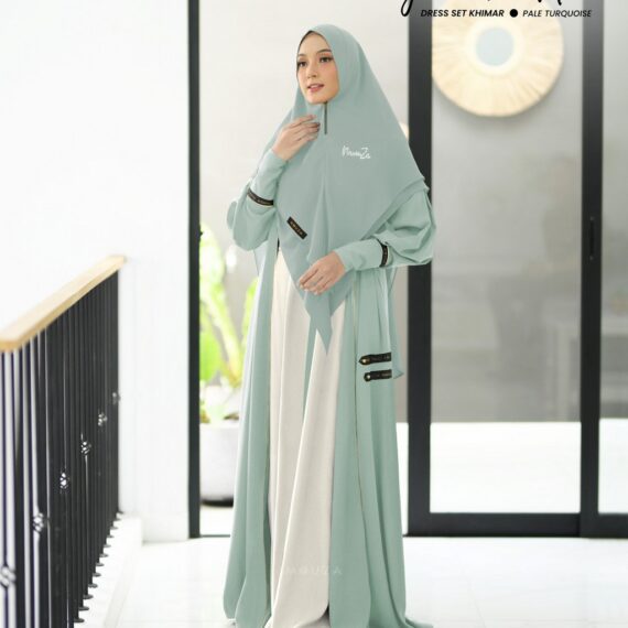 Juan De Nova Dress Set Khimar  by Mouza