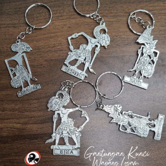 Gantungan Kunci Wayang Logam