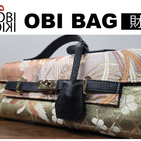 IKiOBI Bag – Cranes & Sakura Elegance Clutch