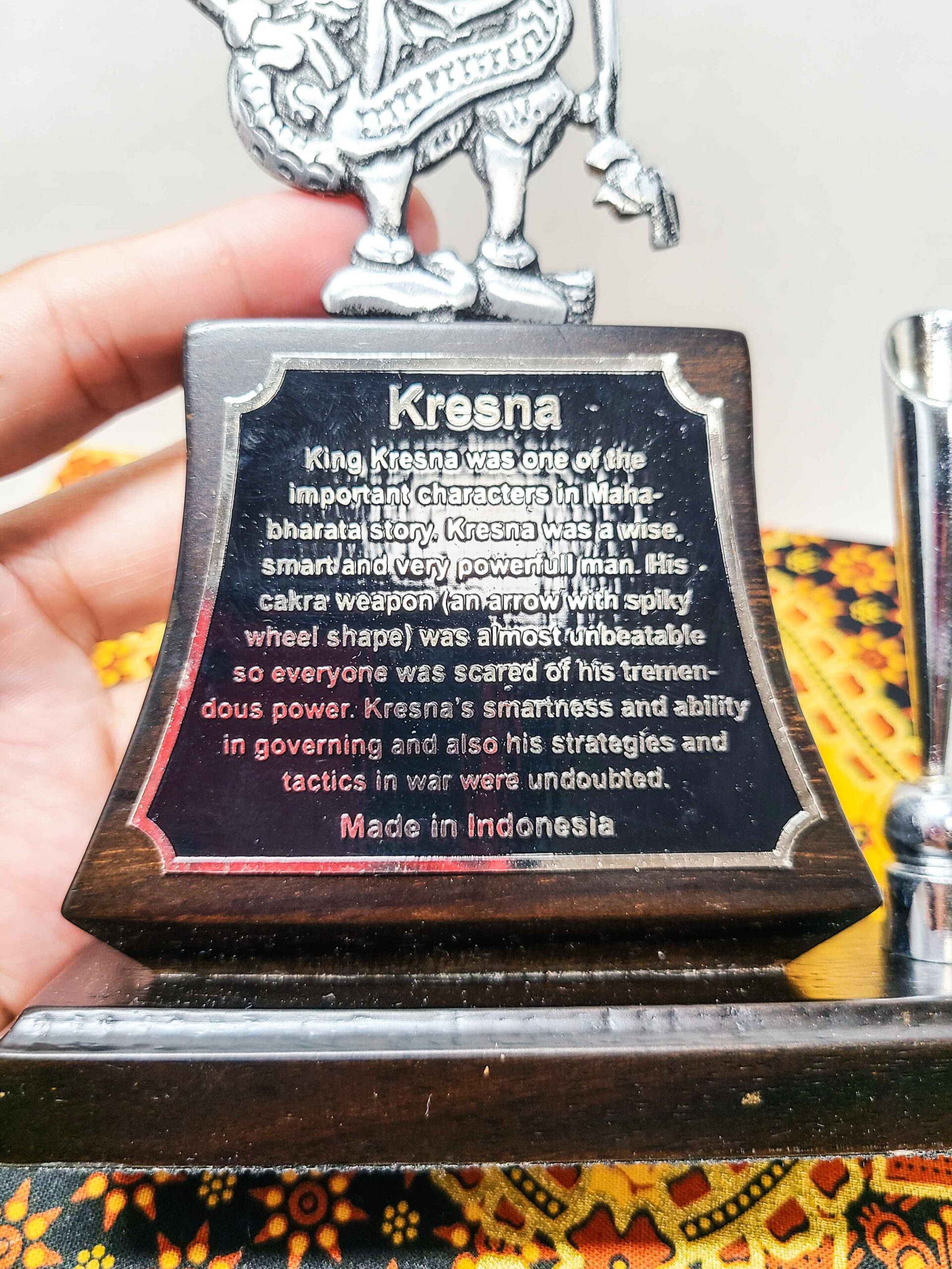 Pen Holder Wayang Logam (WT10) - Image 3