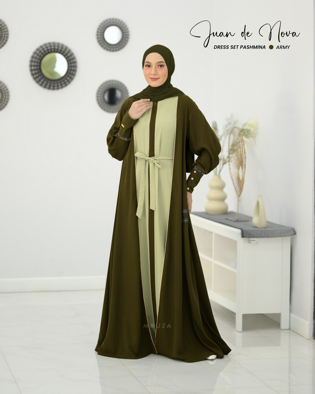 Juan De Nova Dress Set Pashmina by Mouza - Image 9