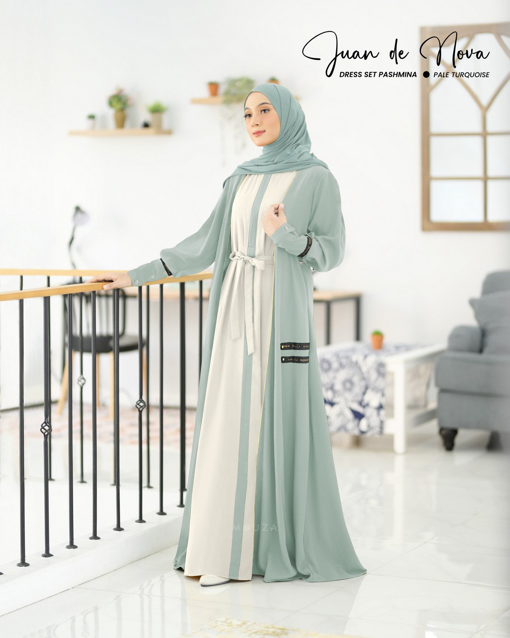 Juan De Nova Dress Set Pashmina by Mouza