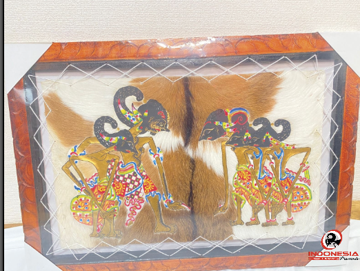 Wayang Pandawa 5 Kulit Freme 70 x 50 cm