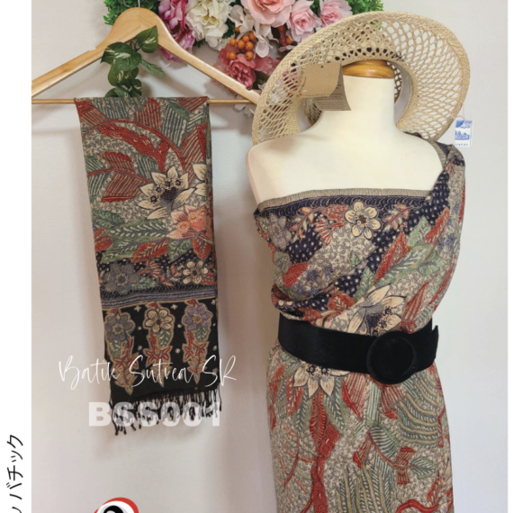 Kain Batik Sutra SR + Syal