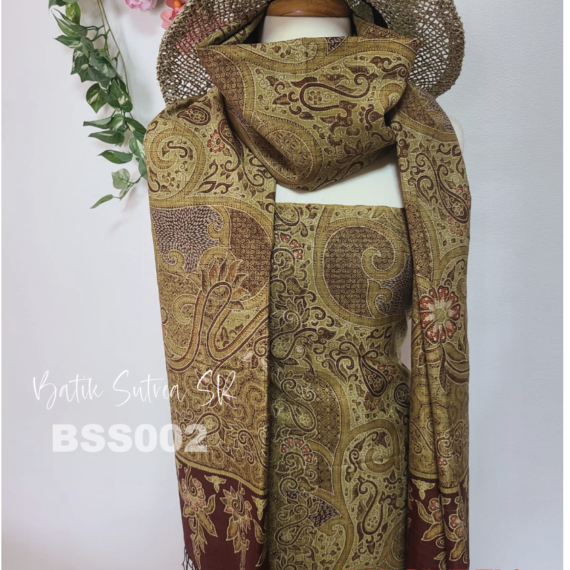 Kain Batik Sutra SR + Syal