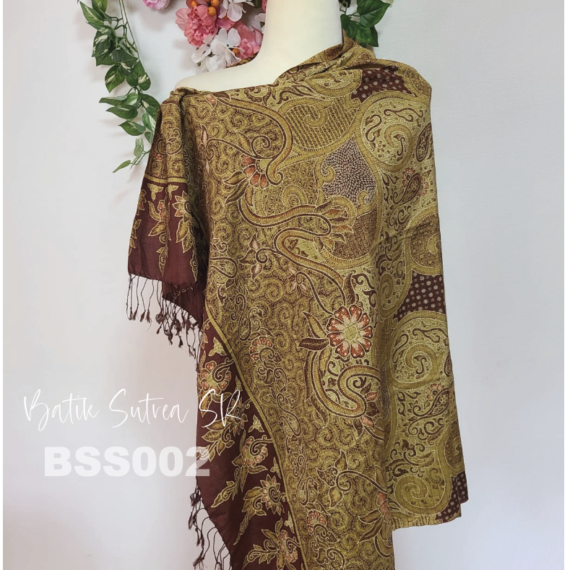 Kain Batik Sutra SR + Syal