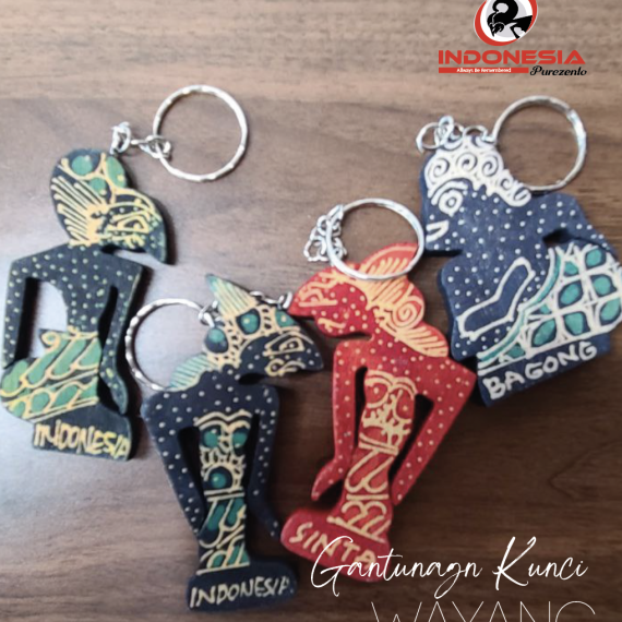 Gantungan Kunci Wayang Warna