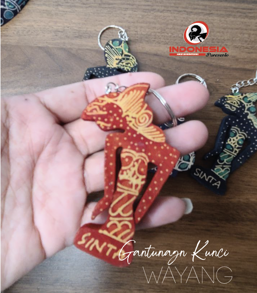 Gantungan Kunci Wayang Warna