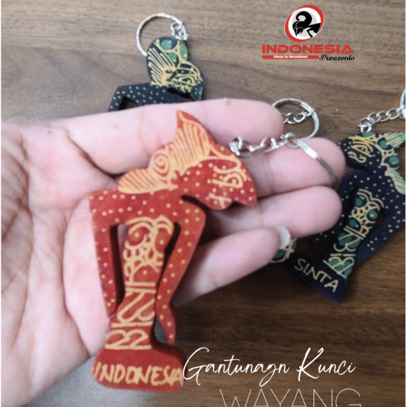 Gantungan Kunci Wayang Warna