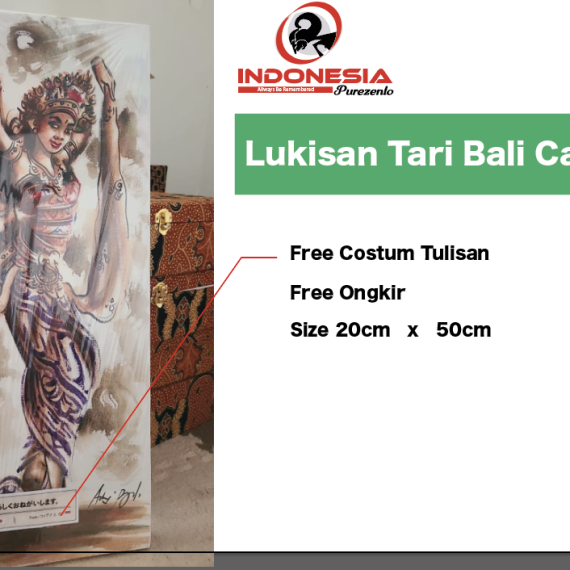 Lukisan Tari Bali Canvas