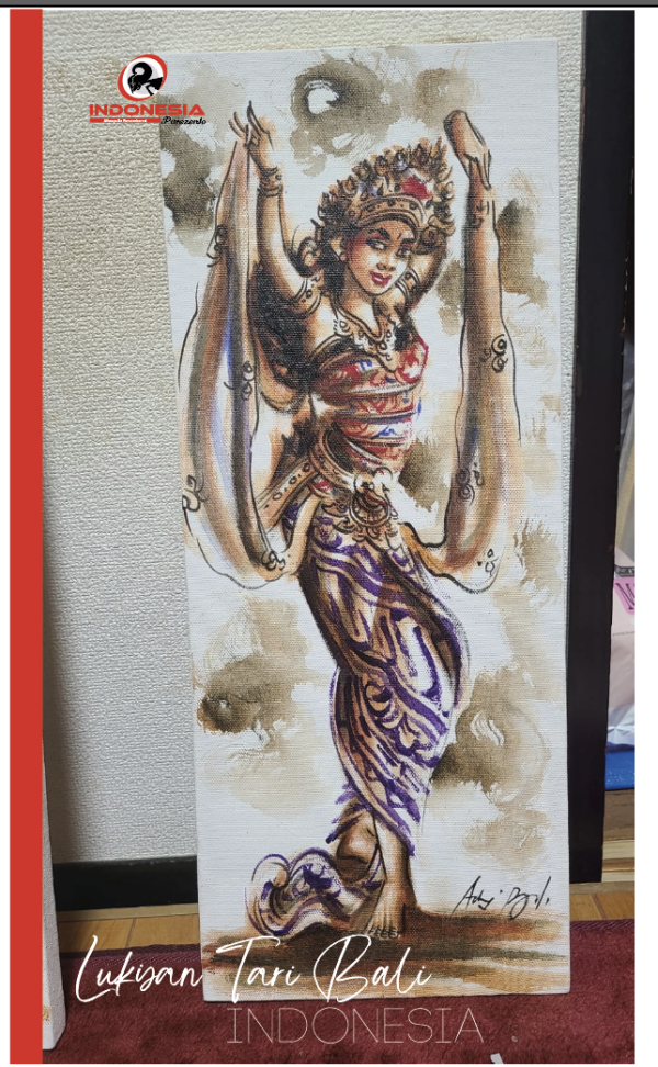 Lukisan Tari Bali Canvas