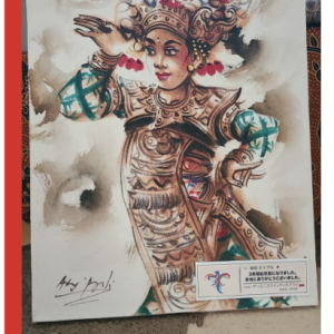 Lukisan Tari Bali 30x40