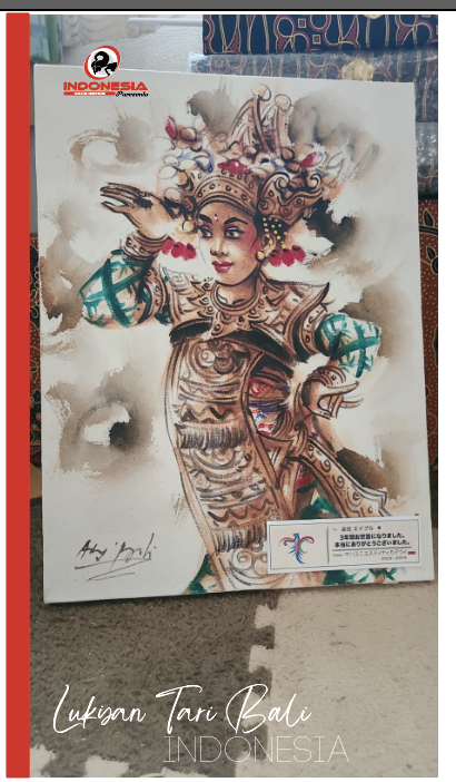 Lukisan Tari Bali 30x40